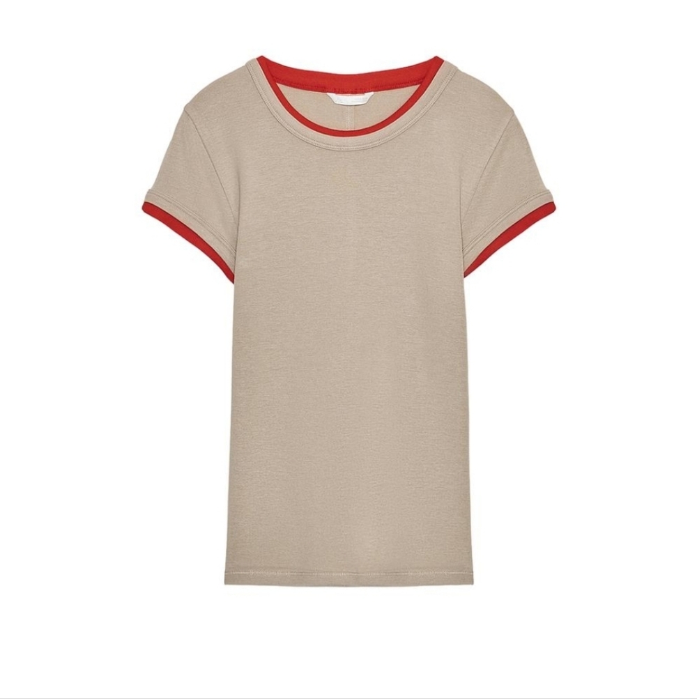 BNWT Zara Double T-shirt In Mink